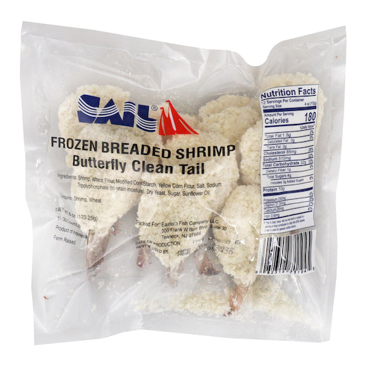 CLEARANCE DEAL: 9  lb Case of Panko Breaded Butterfly Shrimp, 31/35