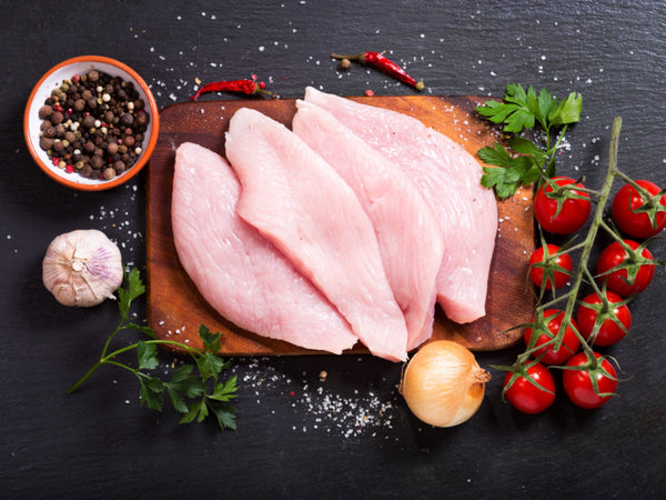 LIMITED TIME: 40 lbs ALL ORGANIC, Air Chilled, Boneless, Skinless, Random Chicken Breast Pieces