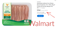 PRICE DROP! ALREADY PREPPED 18 lb. case: Natural Chicken Tenderloins, Vacuum Packed in 2lb packs Sous Vide and Frozen