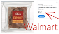 OVERSTOCK DEAL: 40 ct. Individually Wrapped, Chocolate Chip Brownies, Frozen