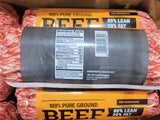 PRICE DROP: 40 lb Case of 80/20 100% Pure Beef Ground Beef (in 8 - 5lb Frozen Chubs)