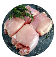 PRICE DROP! Chicken Thighs: 40 lb Case Farm Fresh Boneless, Skinless Natural