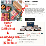 31 lb Family Mixed Staples Boxes - 7 different cuts of Beef, Pork and Poultry