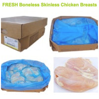 Chicken Breast:  40lb Case, Fresh, Boneless, Skinless, Natural, Cage-Free, Antibiotic-Free