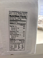 Pre-Cooked 10 lb case of 1.5oz Breakfast Sausage Patties (approx. 106 servings)