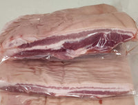 Limited Time: 10-15 lb Natural Skin-On Pork Belly (3-4 in each box at 3-4 lbs each)