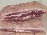 Limited Time: 10-15 lb Natural Skin-On Pork Belly (3-4 in each box at 3-4 lbs each)