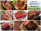 20 lbs. Local Grassfed/Finished Assorted Mixed Cuts Beef Box (Ground, Steak, Roast, etc) Golden Hour Farm