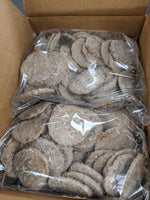 Pre-Cooked 10 lb case of 1.5oz Breakfast Sausage Patties (approx. 106 servings)