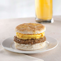 Pre-Cooked 10 lb case of 1.5oz Breakfast Sausage Patties (approx. 106 servings)