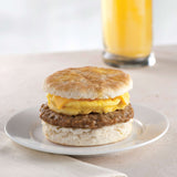Pre-Cooked 10 lb case of 1.5oz Breakfast Sausage Patties (approx. 106 servings)