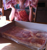 PRICE DROP: 15 lb Case: Thick Cut Bacon, Honey Cured, Locally Made